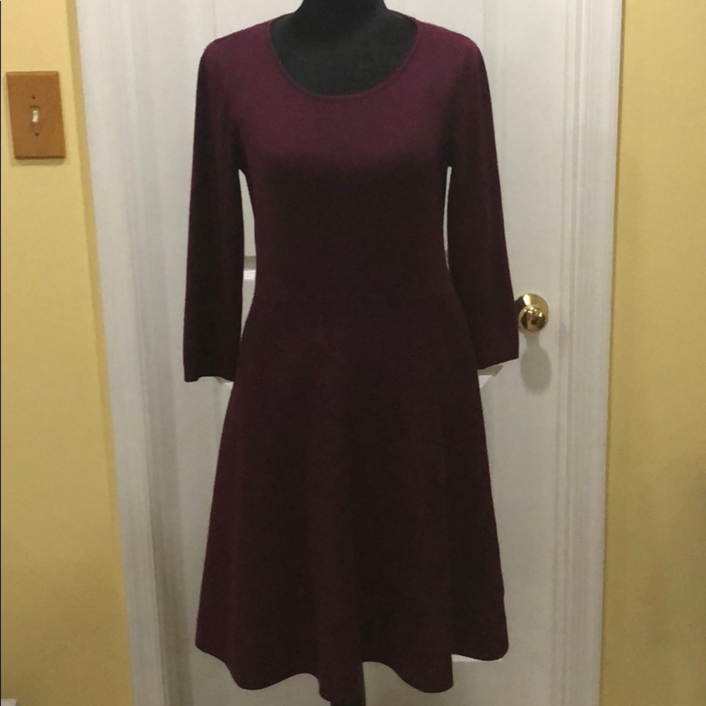 Talbots scoop neck knit dress